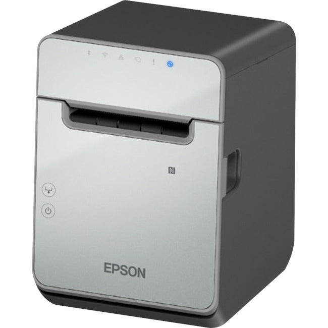 Epson TM-L100 (101) Desktop Direct Thermal Printer - Monochrome - Wall Mount - Label Print - Ethernet - USB - USB Host - With Cutter - Black Epson TM-L100 (101) Desktop Direct Thermal Printer - Monochrome - Wall Mount - Label Print - Ethernet - USB - USB Host - With Cutter - Black